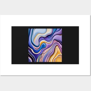 Abstract fluid art Posters and Art